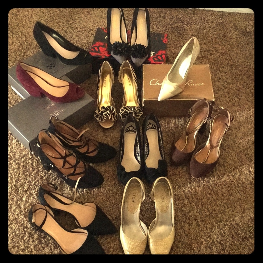 10 pairs of shoes/heels worn with love and care!!